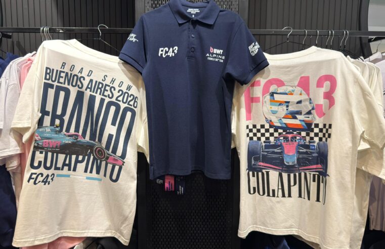 El furor por Franco Colapinto llega a Alto Palermo con un espacio oficial de merchandising de Fórmula 1