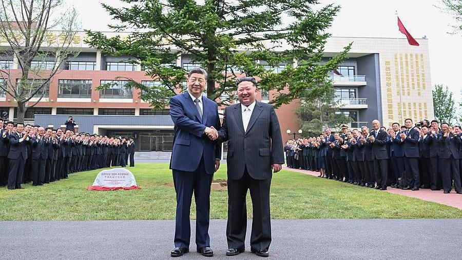 Xi Jinping y Kim Jong Un