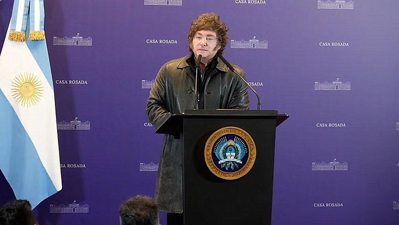 El presidente Javier Milei 